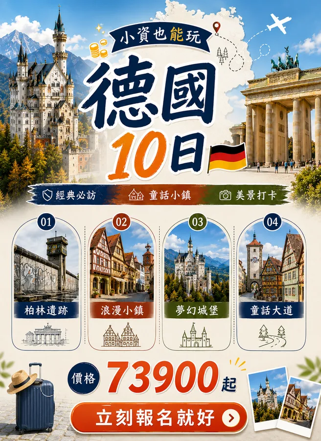 小資也能玩德國10日｜冷戰歷史×巫婆村×童話大道